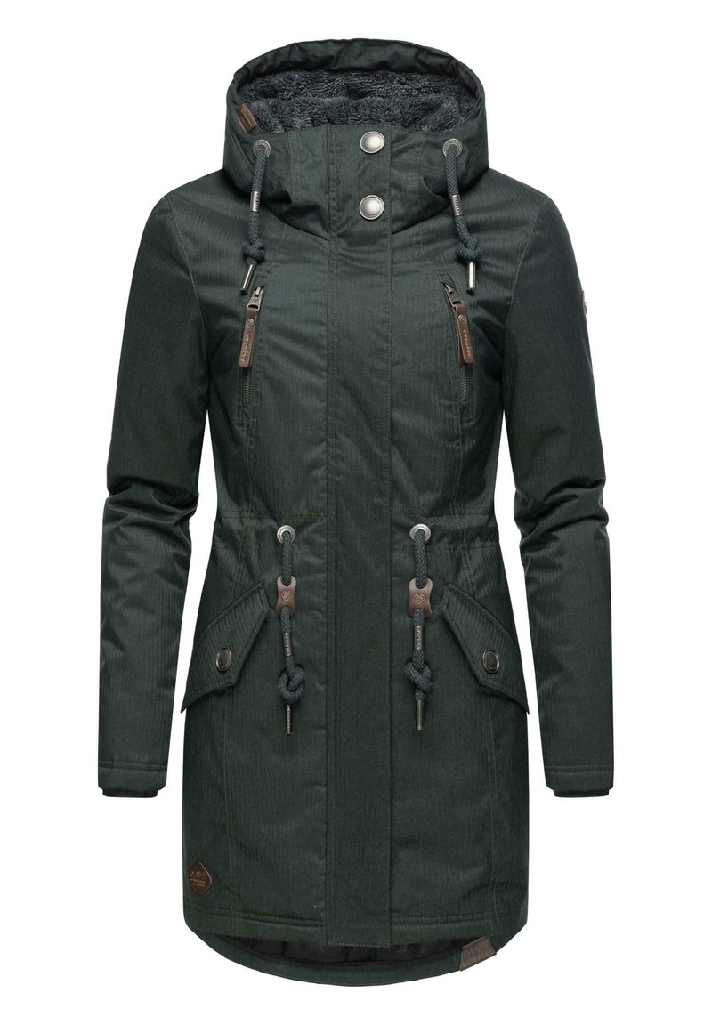 Ragwear - ELSIE MELANGE - Parka - dark green, Enlarge