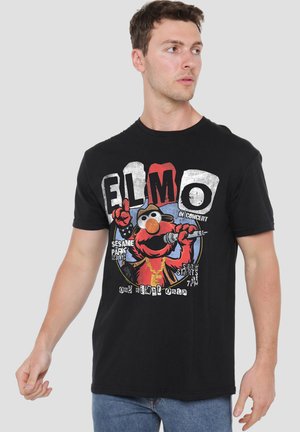 SESAME STREET ELMO IN CONCERT TEE - Print T-shirt - black