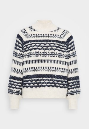 Vero Moda Petite, VMHENYA HIGHNECK - Pullover - birch/navy