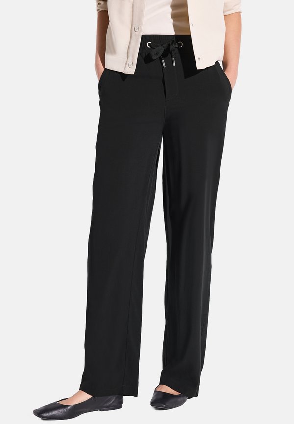 WIDE LEG - Stoffhose - schwarz