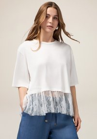 BIMATERICA - T-shirt con stampa - bianco