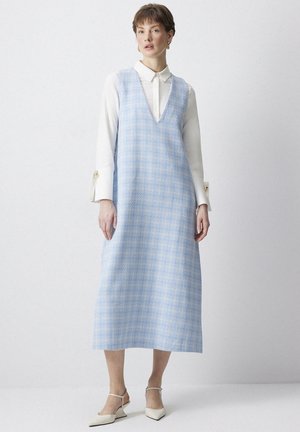 TWEED SLEEVELESS  - Vestito casual - blue