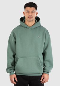 Smilodox DAWSON OVERSIZED HOODIE - Felpa con cappuccio - hellgrün