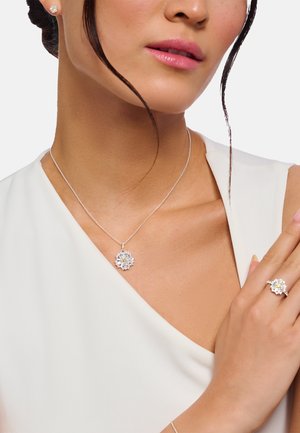 THOMAS SABO, KETTE MIT ANHÄNGER LOVELY DAISY - Collana - silver-coloured weiß gold