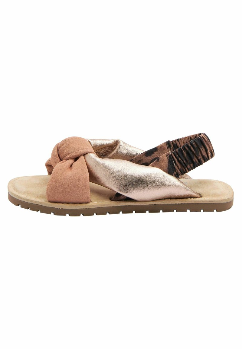 Next LEATHER KNOTTED SANDALS Sandali rose gold/fuxia Zalando.it