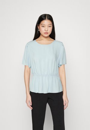 VILA VITRINE O-NECK PEPLUM - Μπλούζα - kentucky blue
