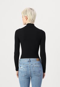 American Eagle MOCK NECK BODYSUIT - Ilgarankovis viršutinės dalies drabužis - black