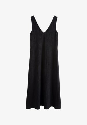 Next, REGULAR FIT - TEXTURED SLIP DRESS - Vestido ligero - black