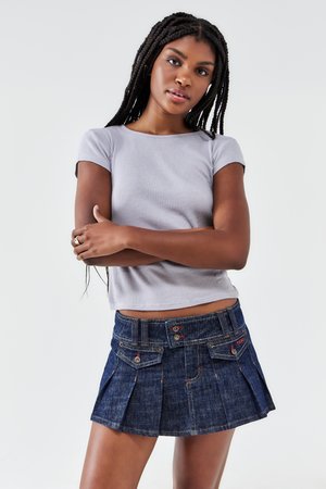 ROSE POCKETED KILT - Minirok - blue
