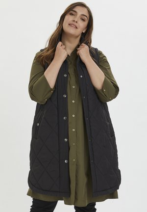 Kaffe Curve Vest - black deep