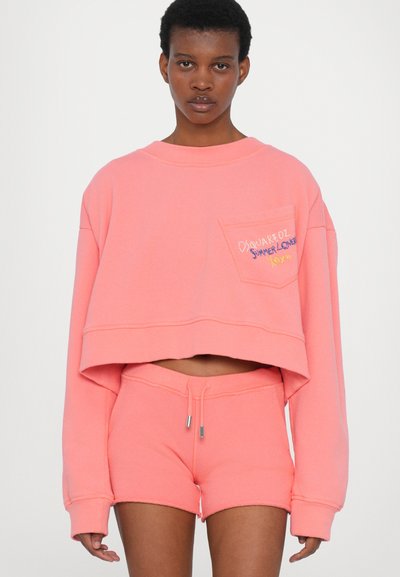 Dsquared2 OFF SHOULDER - Sweatshirt - coral