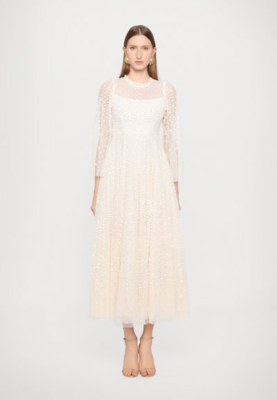 Needle & Thread SCATTER ROUND NECK GOWN - Robe de cocktail - off white