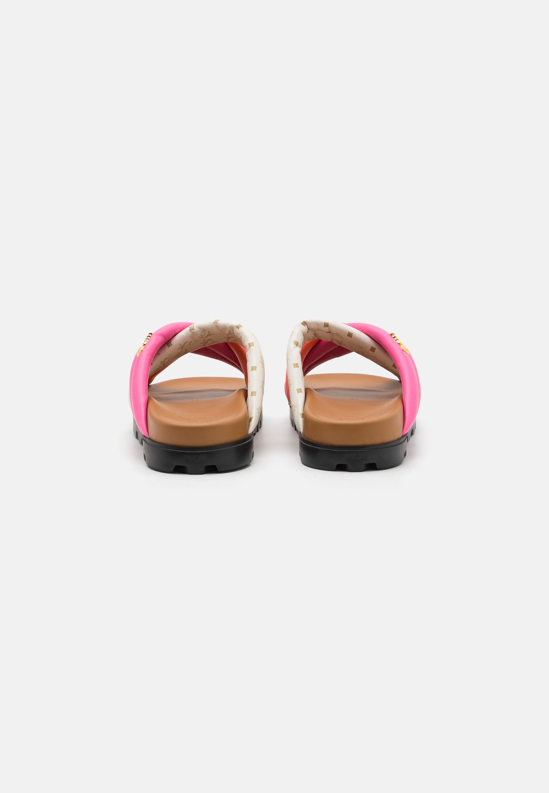 MCM FLAT - Mules - sangria/sunset/coral - Zalando.co.uk
