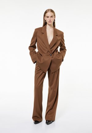 WIDE LEG  - Stoffhose - brown