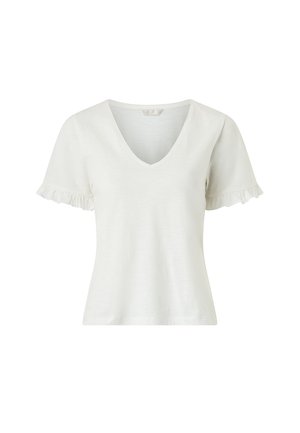 Ellos Collection, OBERTEIL MIT VOLANTÄRMEL. - T-shirt basic - white