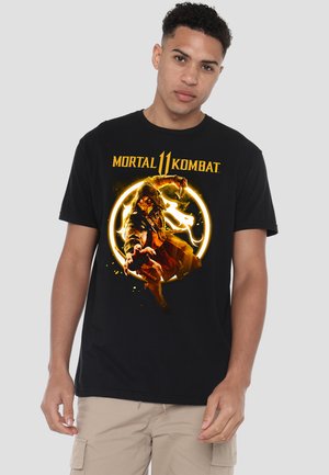 Warner Brothers, MORTAL KOMBAT 11/SCORPION FLAMES - Print T-shirt - black