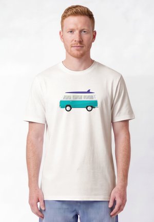 watapparel, CALIFORNIA DREAM UNISEX - Print T-shirt - off white