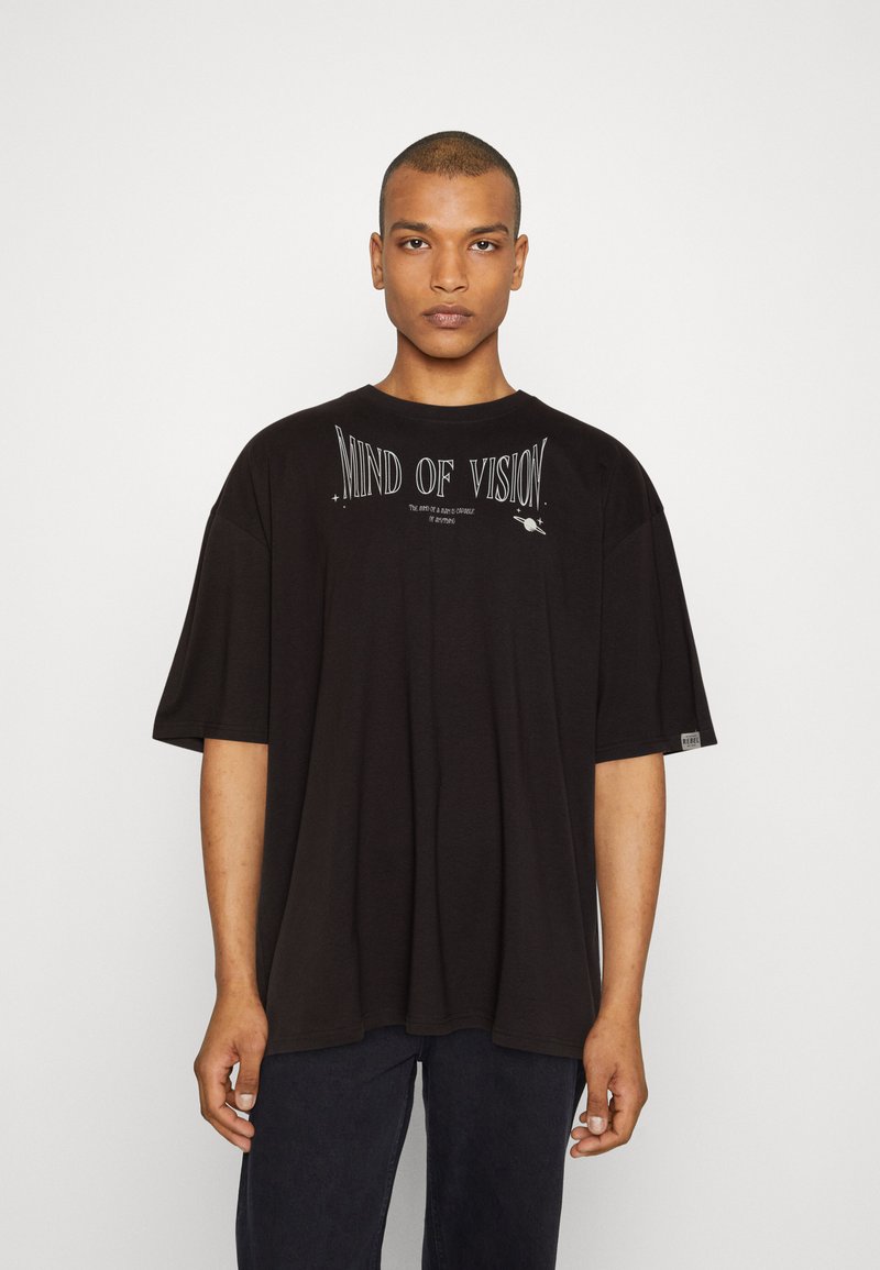 Redefined Rebel DEREK TEE PLUS TShirt print bristol black/schwarz