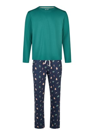 CHRISTMAS SET GIFTBOX - Pyjama - green/blue christmas print