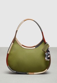 COACH COACHTOPIA - UPCRAFTED ERGO WITH COLORFUL BINDING UNISEX - Käsilaukku - olive green multi
