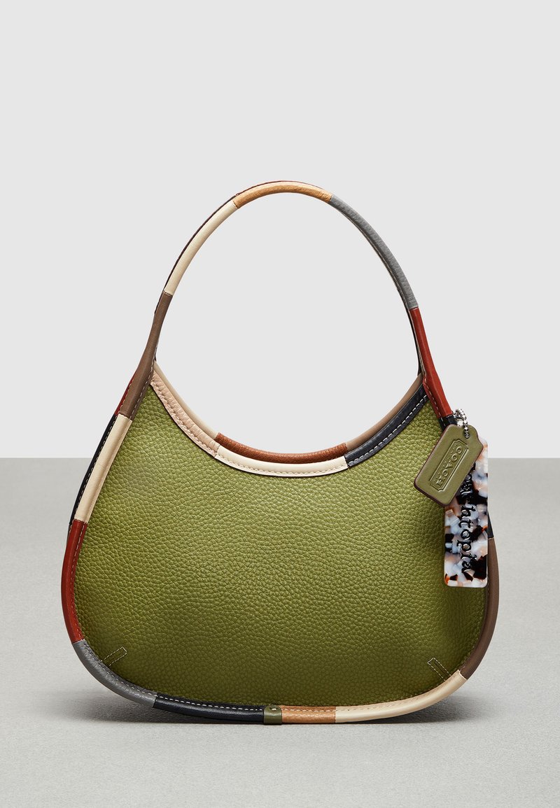 COACH COACHTOPIA - UPCRAFTED ERGO WITH COLORFUL BINDING UNISEX - Käsilaukku - olive green multi