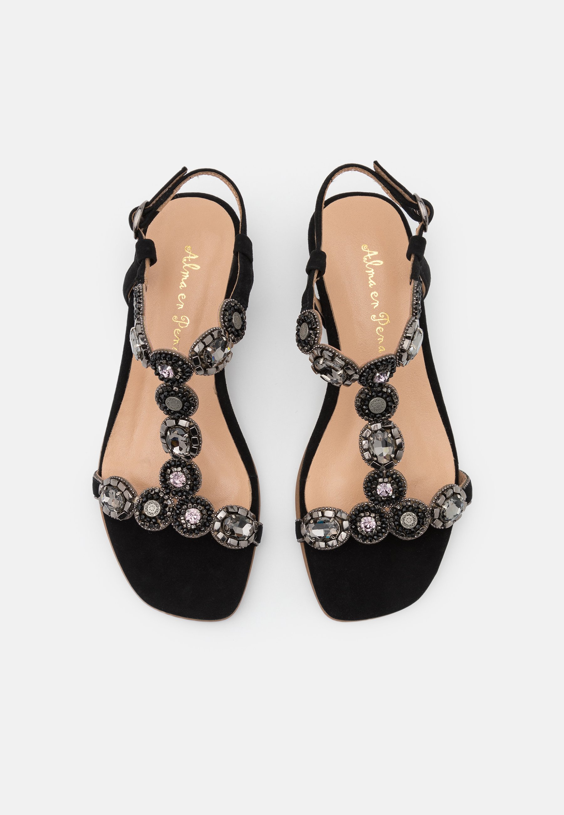Alma en Pena Sandalias de cuña - black/negro - Zalando.es