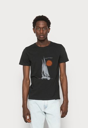 T-shirt con stampa - black