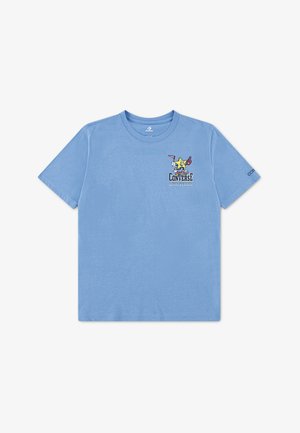 Converse, VARCITY WHIMSY SS TEE - Μπλουζάκι με στάμπα - converse lt blue