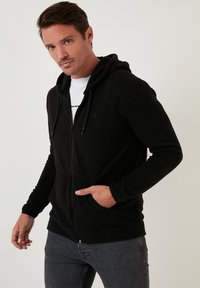 Buratti REGULAR FIT - Giacca in pile - black