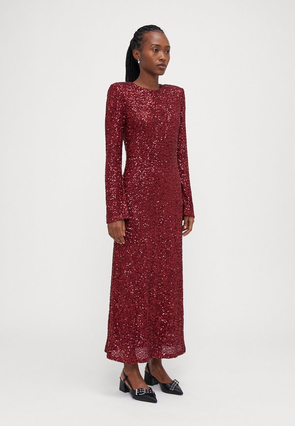 SEQUIN DRESS - Occasion wear - tawny port4