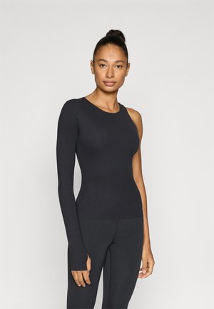 ZENVY TOP - Pitkähihainen paita - black/white/cool grey