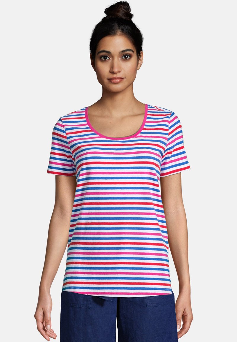 LANDS' END TShirt print vibrant magenta stripe/pink Zalando.at