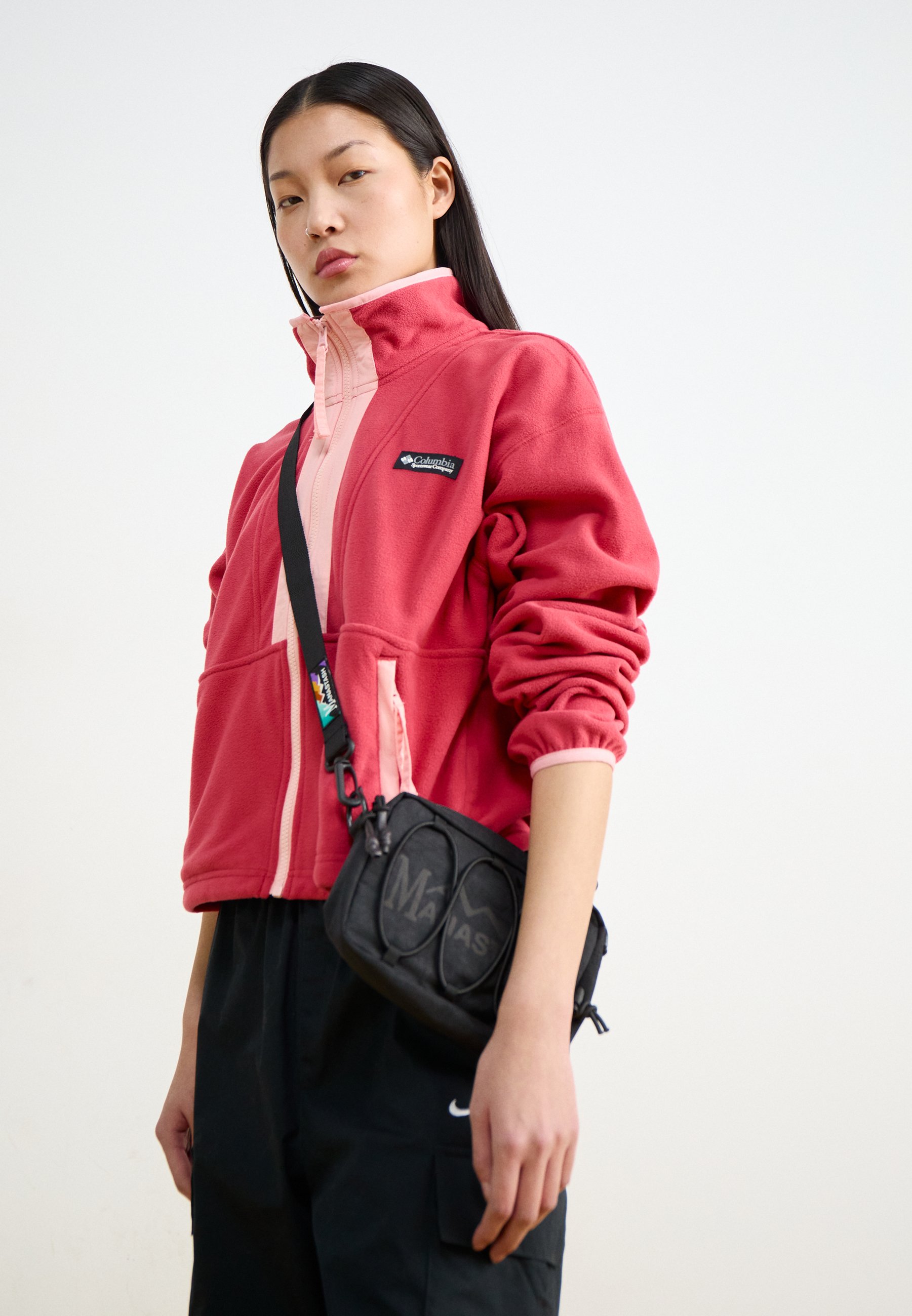 Columbia BACKBOWL FULL ZIP - Fleece jacket - dare devil/pink sand