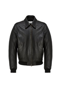 NICCOLO - Veste en cuir - dark brown