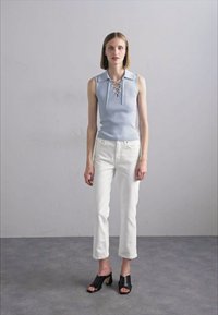 Filippa K LACED COLLAR  - Top - ice blue