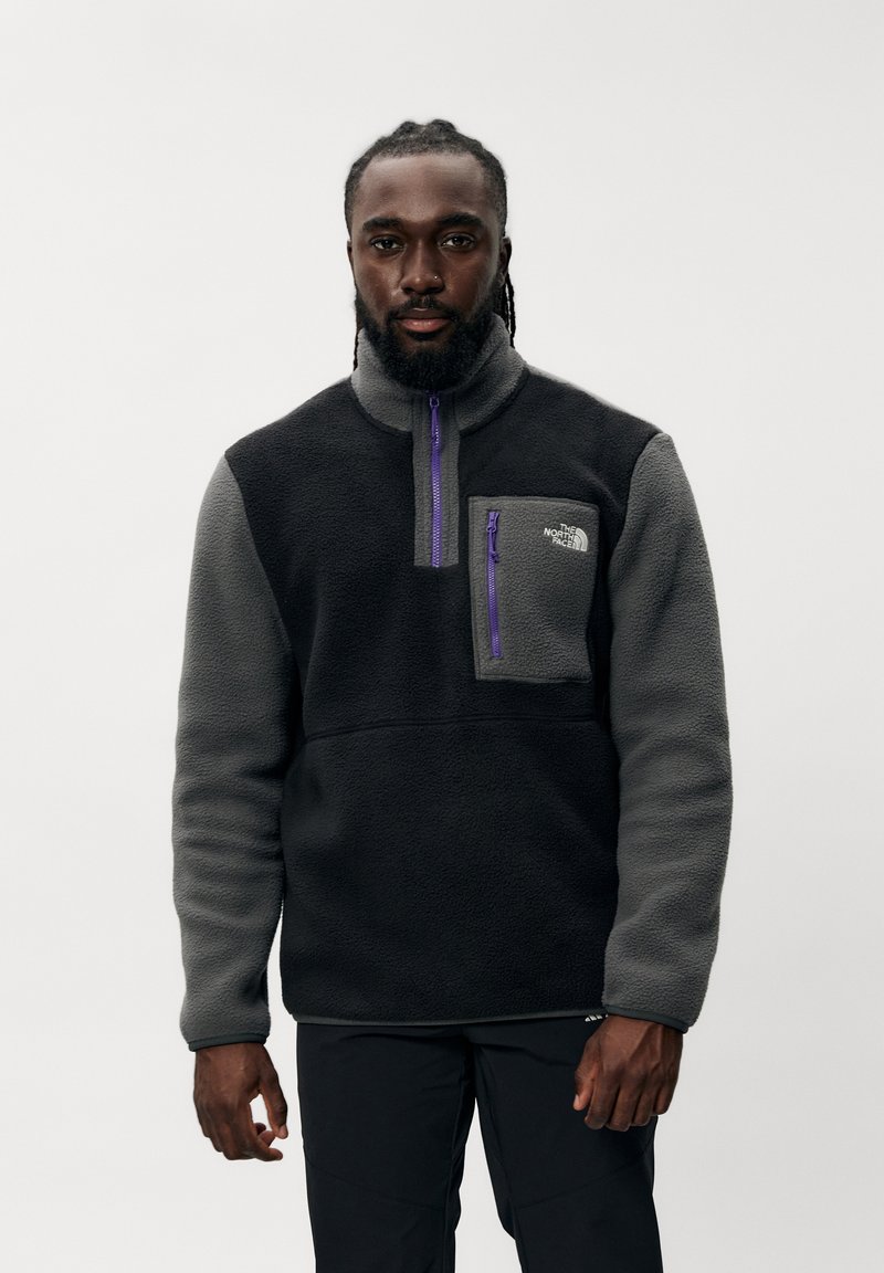 The North Face M YUMIORI 1/4 ZIP - Fleecegenser - black/anthracite grey