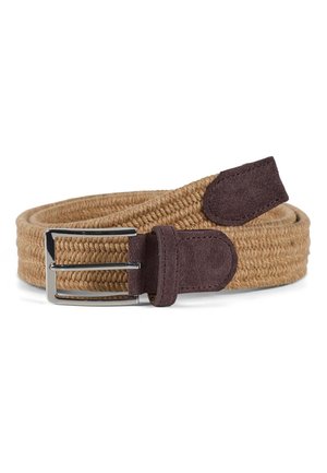 STRETCH  - Gevlochten riem - beige