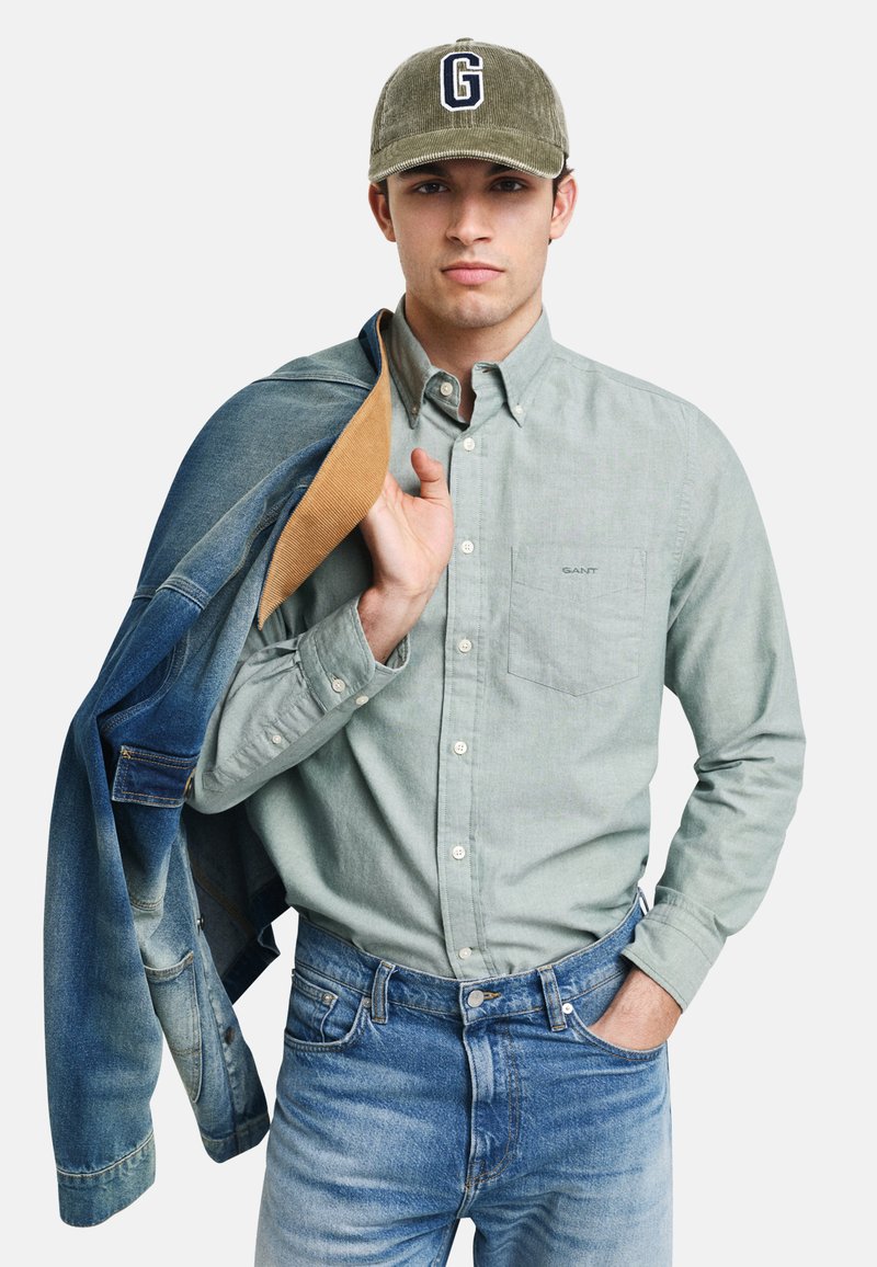 GANT REGULAR FIT ARCHIVE OXFORD - Skjorter - dried forest