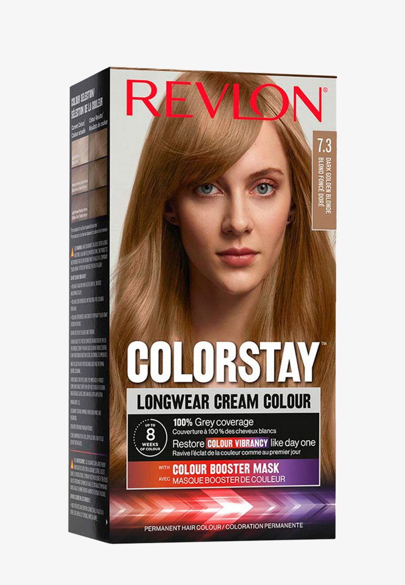 Revlon - HAIR COLOR COLORSTAY, LONGWEAR CREAM COLOUR - Coloration - blond fonce dore, Agrandir