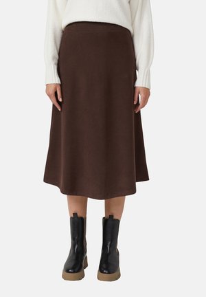 ROCK - Jupe trapèze - dunkelbraun