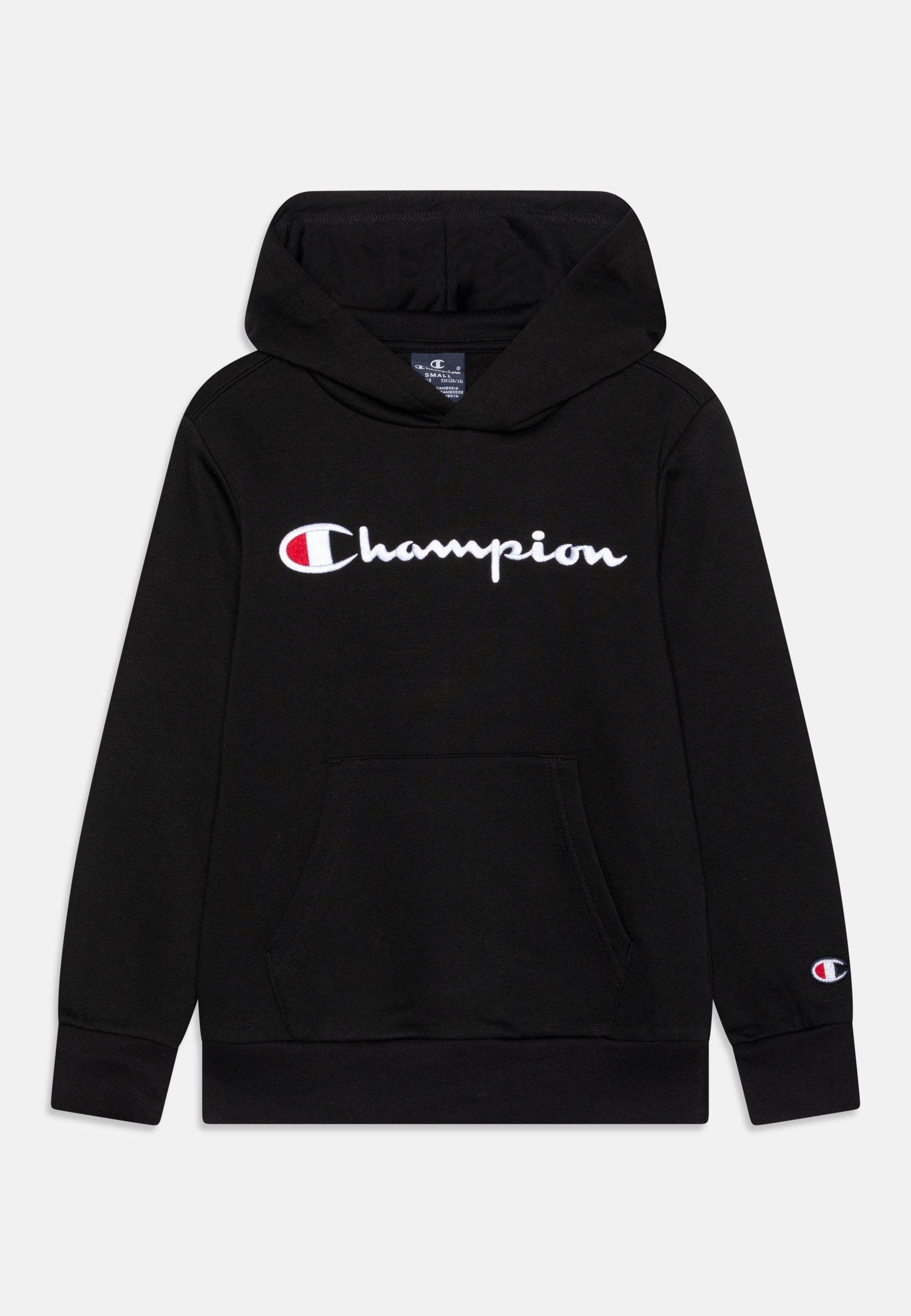 Champion CLASSIC HOODED LARGE LOGO UNISEX - Hoodie - schwarz/black