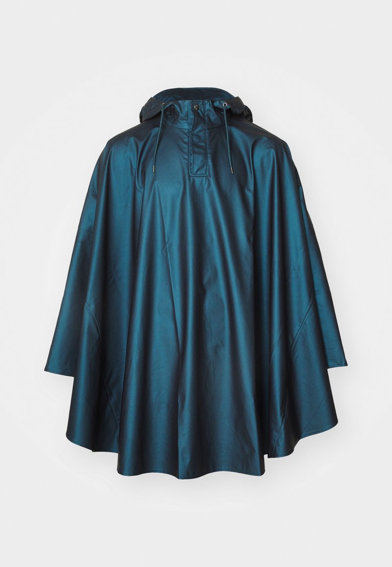 Rains Poncho blauw-metallic Rains Poncho blauw-metallic