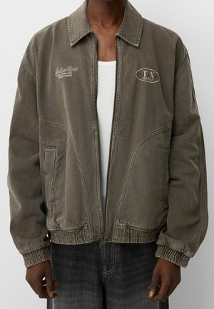 Jeansjacke - mottled dark brown