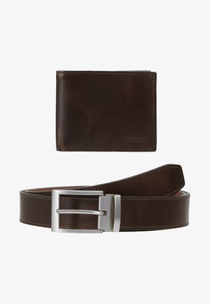 Fossil GIFT SET - Portemonnee - dark brown
