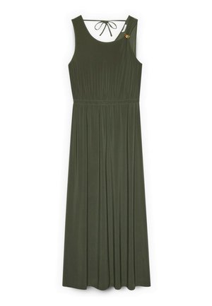 Fiorella Rubino, VESTITO LUNGO CON SCOLLO SULLA SCHIENA - Maxi-jurk - verde militare