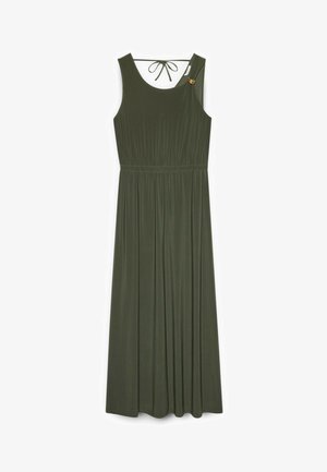 Fiorella Rubino, VESTITO LUNGO CON SCOLLO SULLA SCHIENA - Maxi-jurk - verde militare