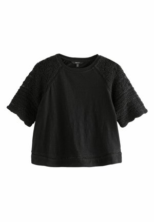 REGULAR FIT SHORT SLEEVE  - T-Shirt basic - black