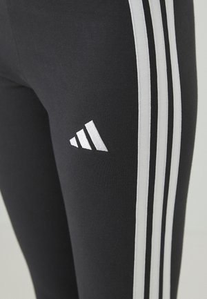 adidas Women's Essentials 3-Stripes Cotton Leggings Black/White — foto 7