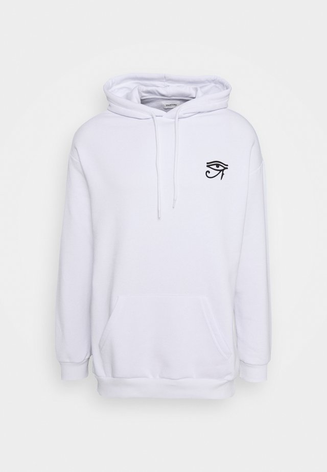 UNISEX - Felpa con cappuccio - white