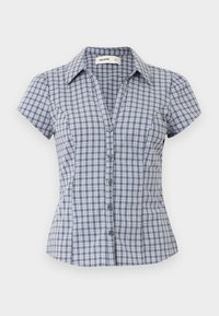 BOW BELT SHIRTING - Πουκαμίσα με κουμπιά - blue
